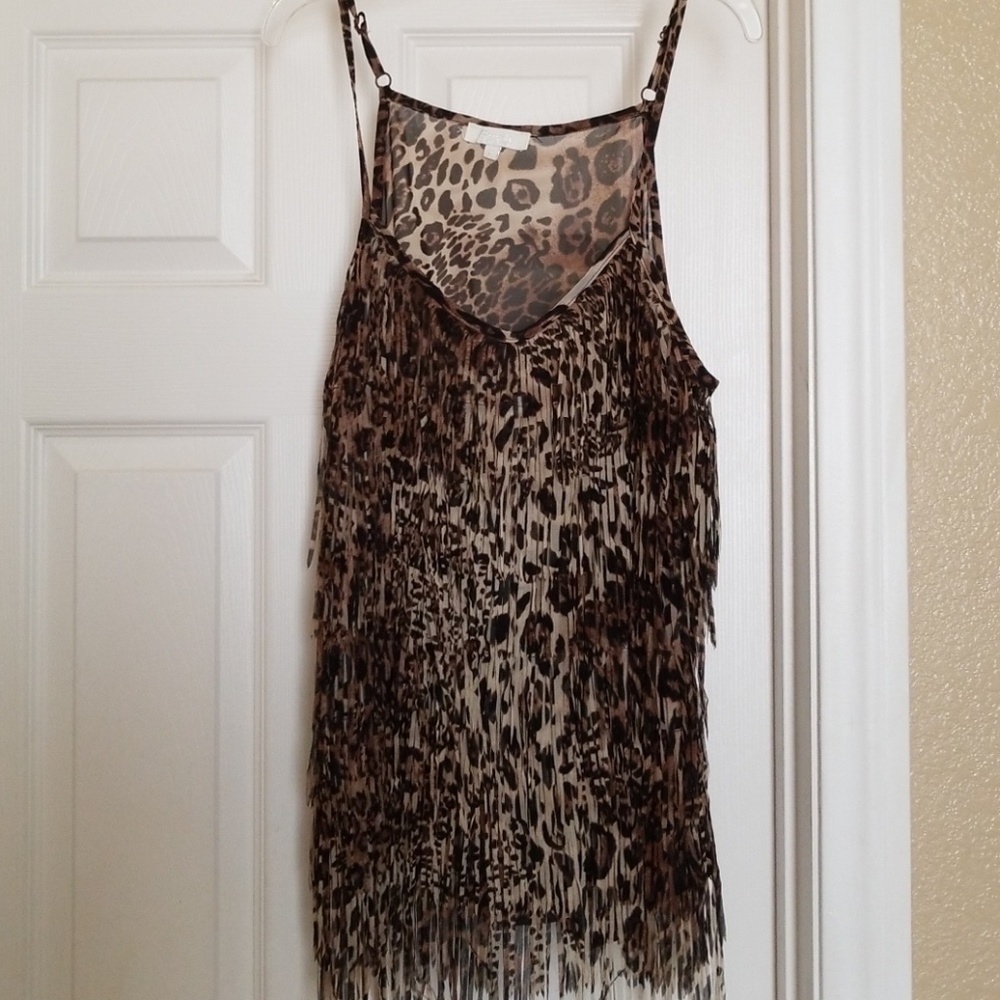 Sheer fringe top